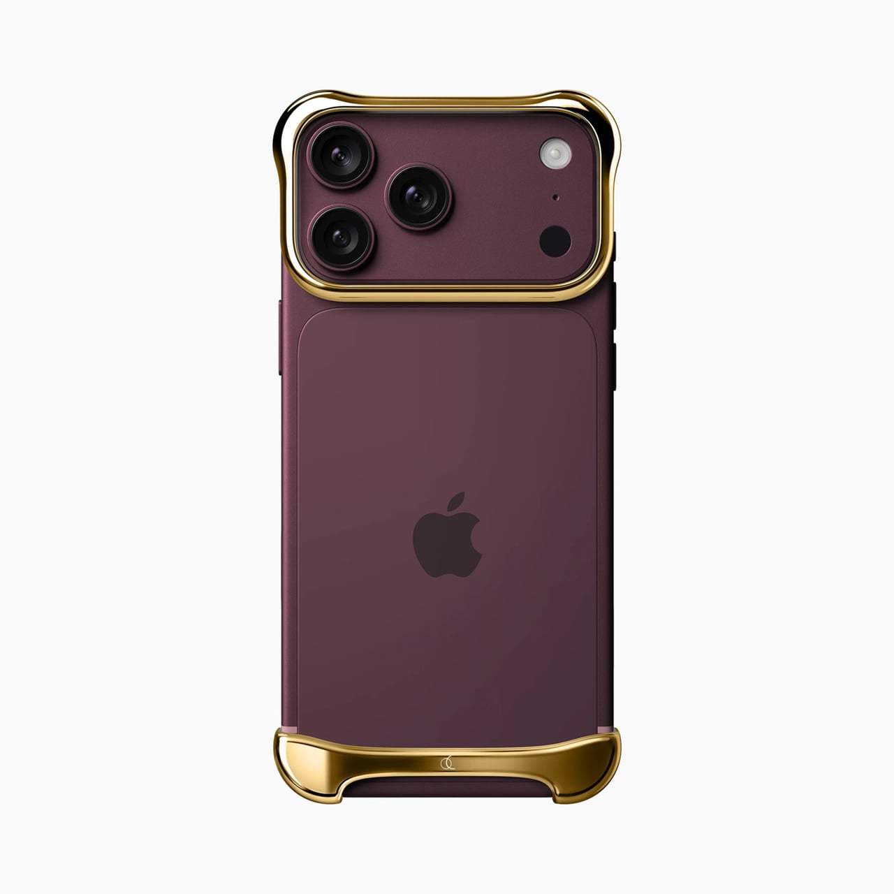 Arc Pulse case in Gold on an iPhone - Luxe Digital