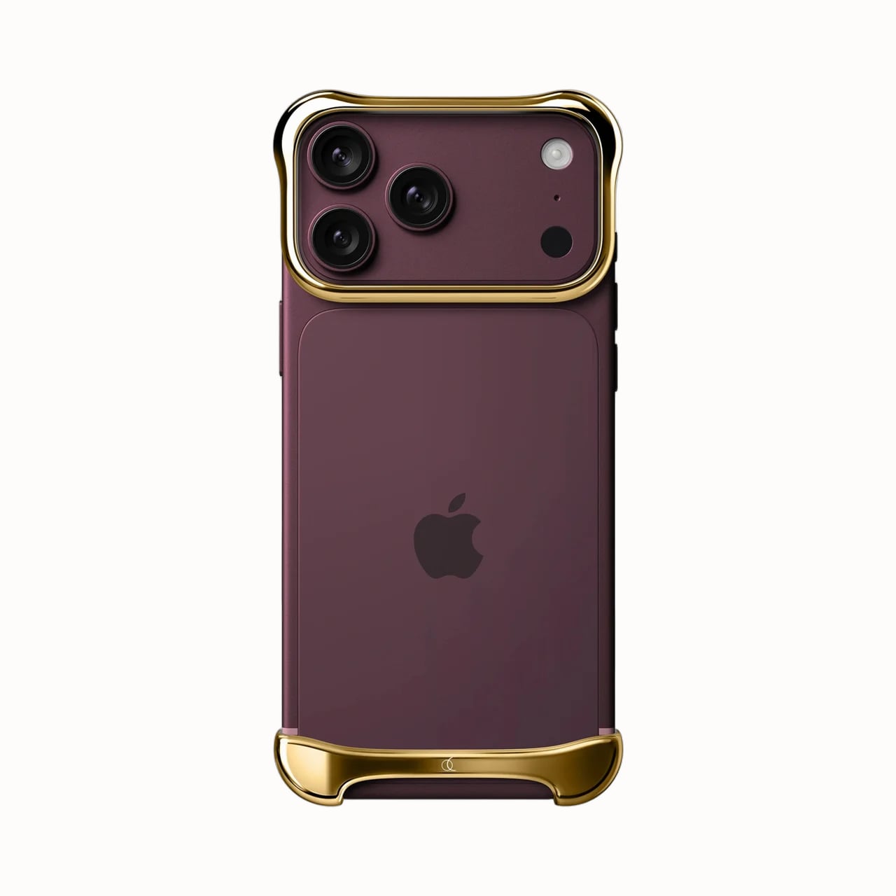 Arc Pulse case in Gold on an iPhone - Luxe Digital