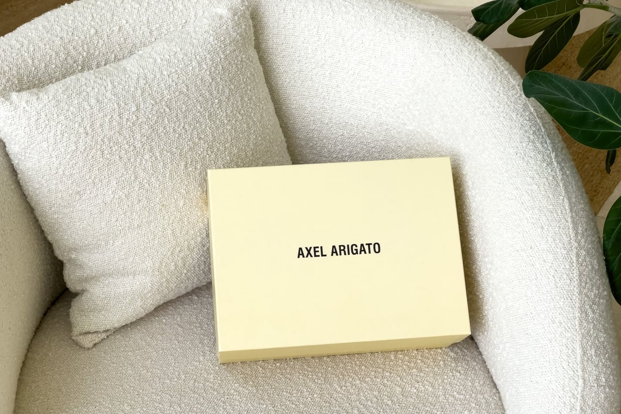 Axel Arigato Rush review package - Luxe Digital