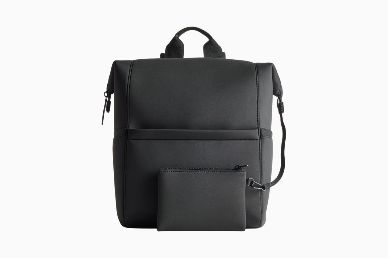 best designer diaper bags quince all-day neoprene diaper backpack - Luxe Digital