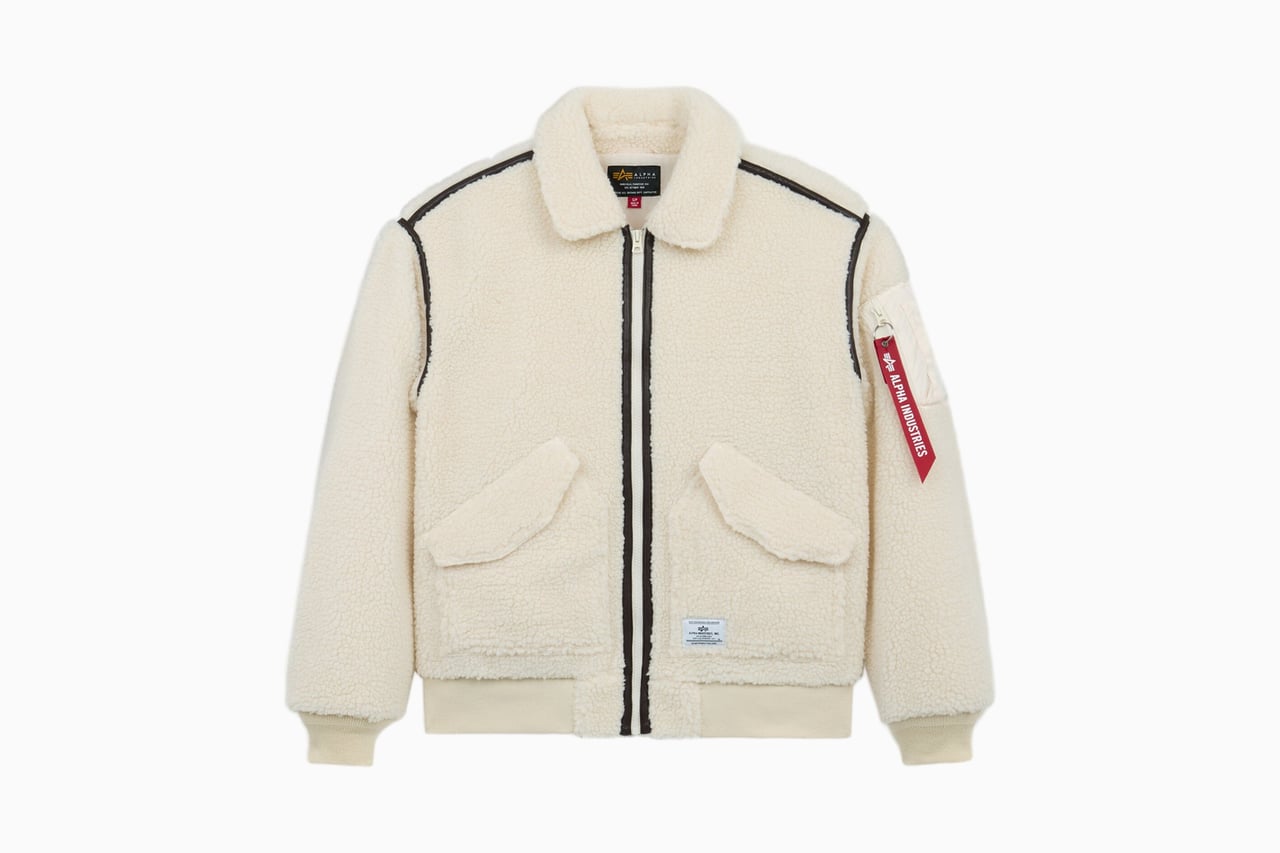 best bomber jackets women alpha industries cwu 45p sherpa bomber - Luxe Digital