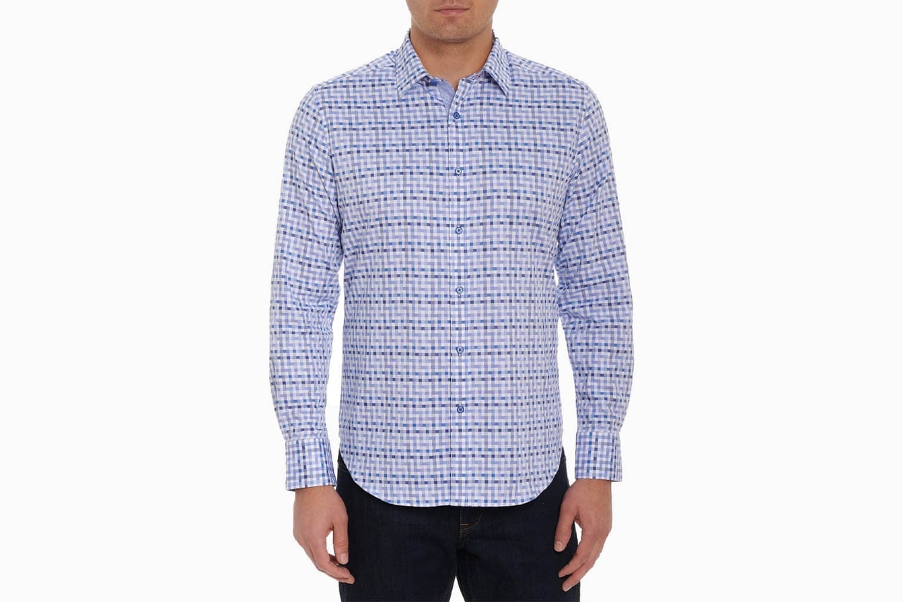 best casual shirts men robert graham battleship sport shirt - Luxe Digital