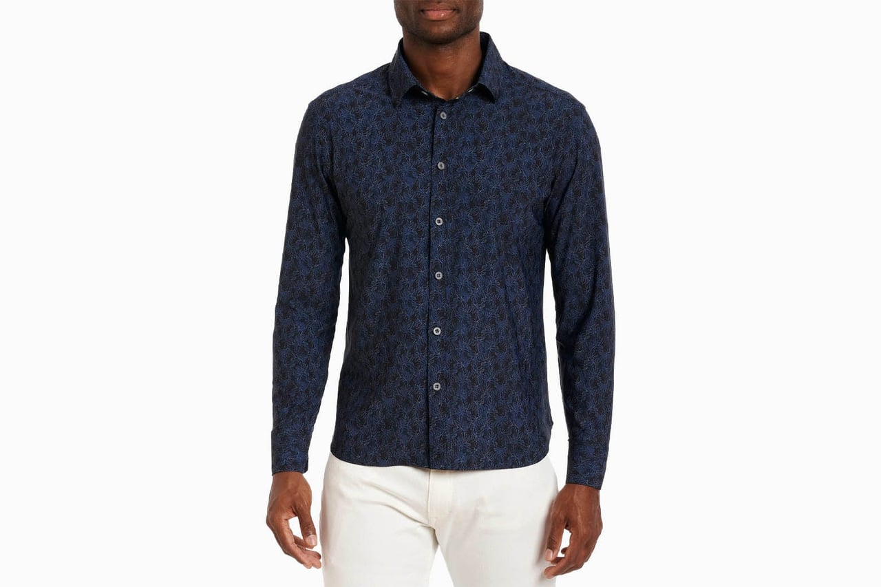 best casual shirts men robert graham ludlow performance knit shirt - Luxe Digital