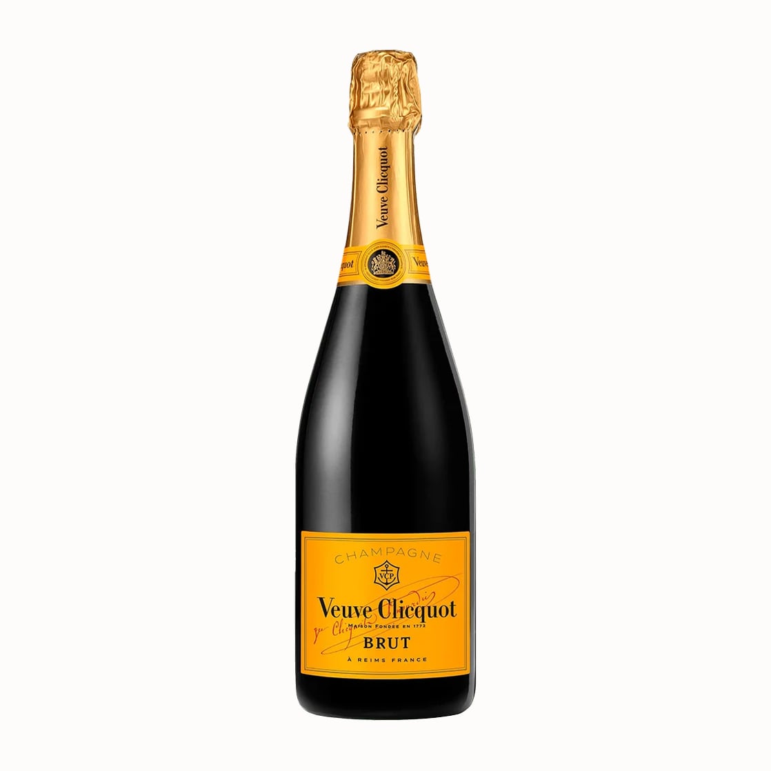 Veuve Clicquot Yellow Label brut Champagne bottle