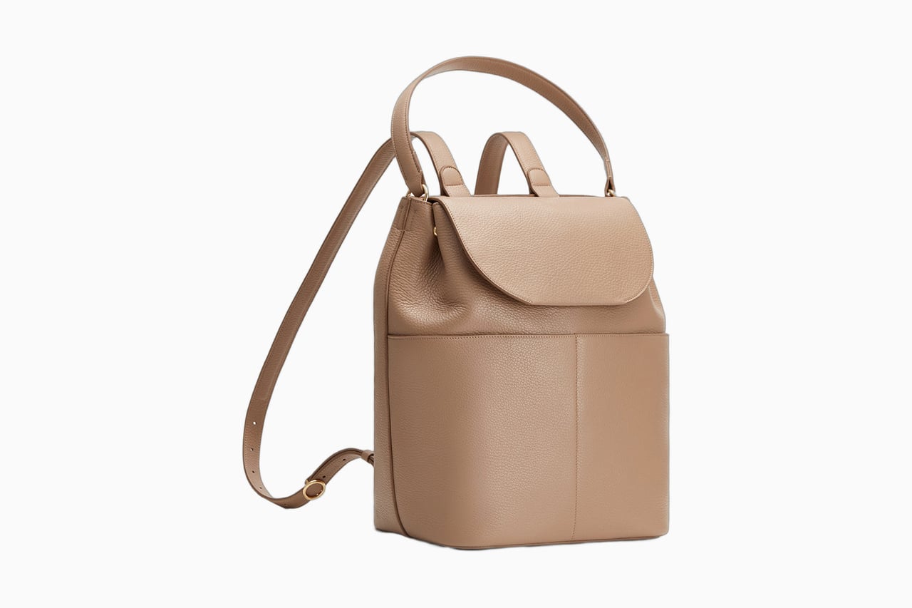 best designer diaper bags cuyana leather backpack - Luxe Digital