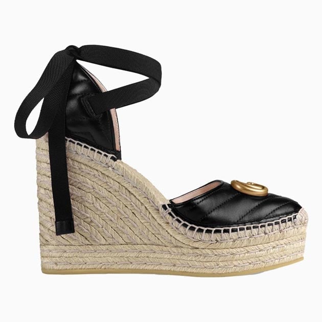 Gucci Leather Platform espadrilles