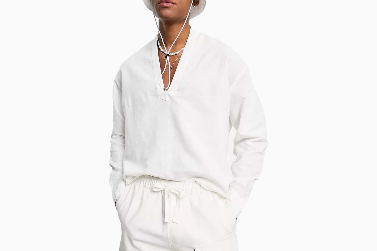 best linen shirts men asos design review - Luxe Digital