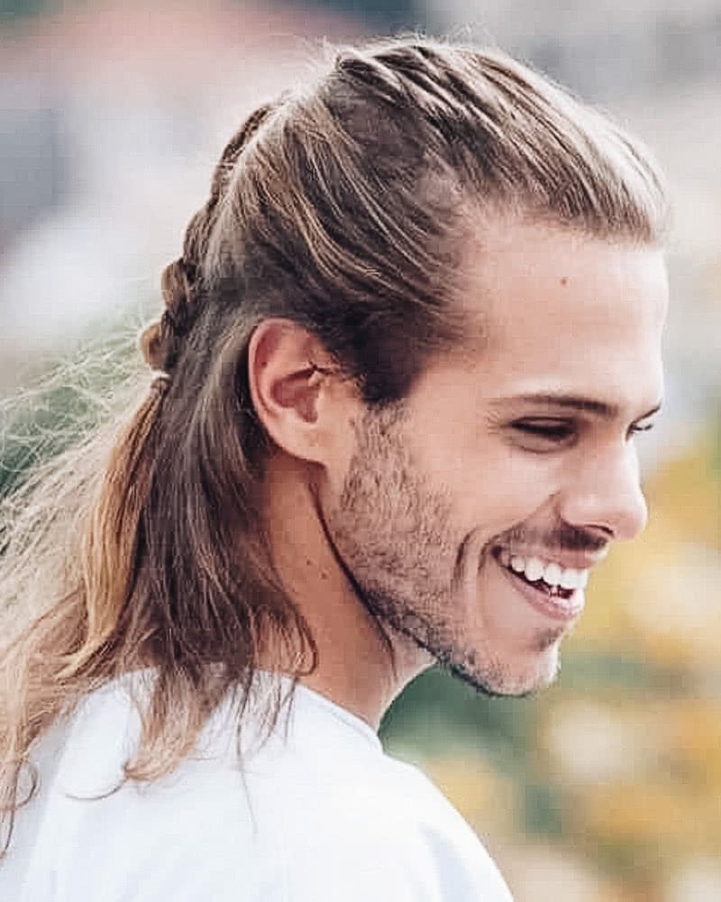 best long hairstyles men braid - Luxe Digital