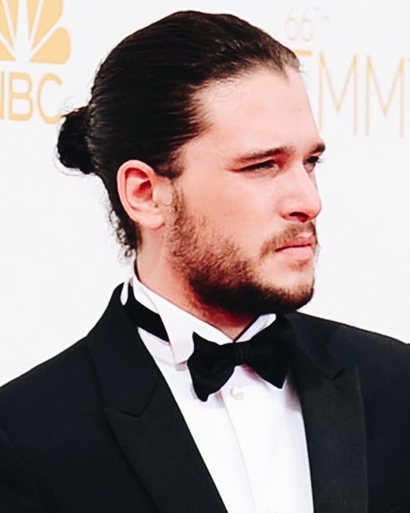 best long hairstyles men bun kit harington - Luxe Digital