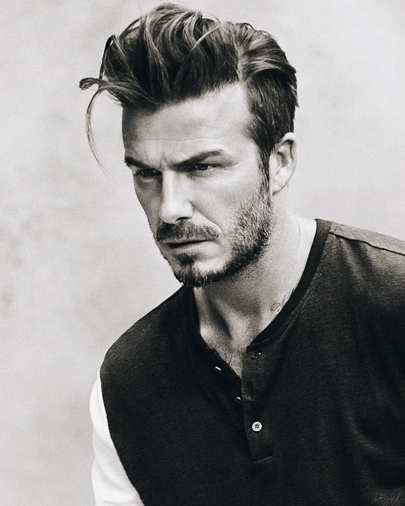 best long hairstyles men longer quiff david beckham - Luxe Digital
