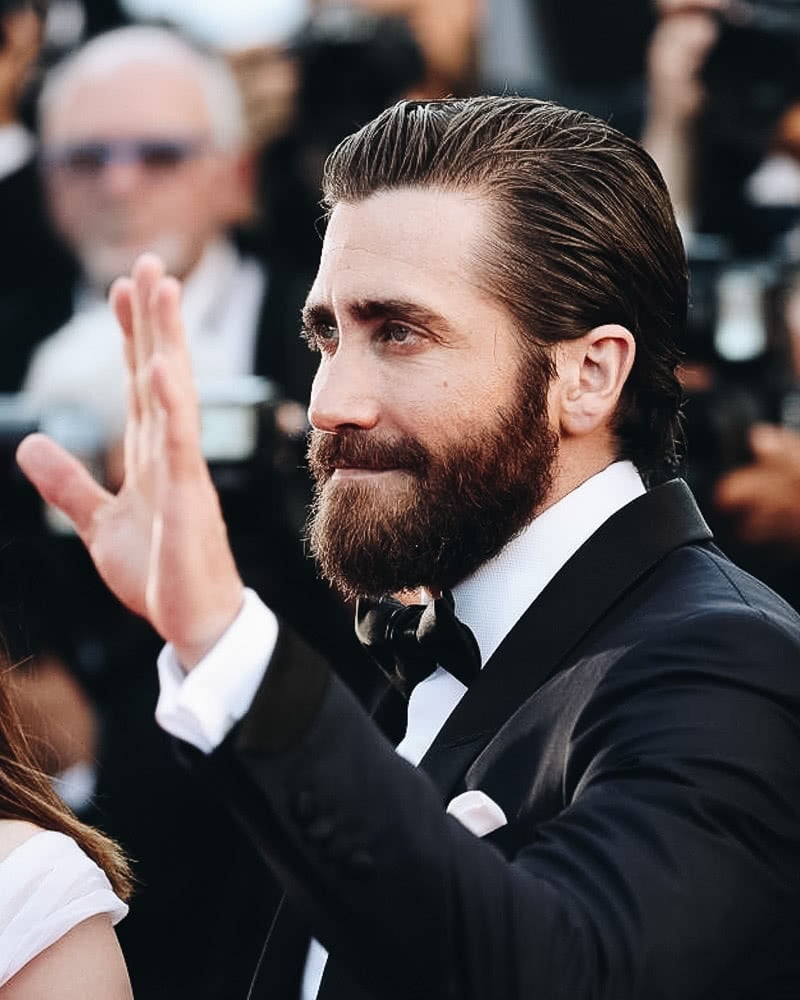 best long hairstyles men slick back jake gyllenhaal - Luxe Digital