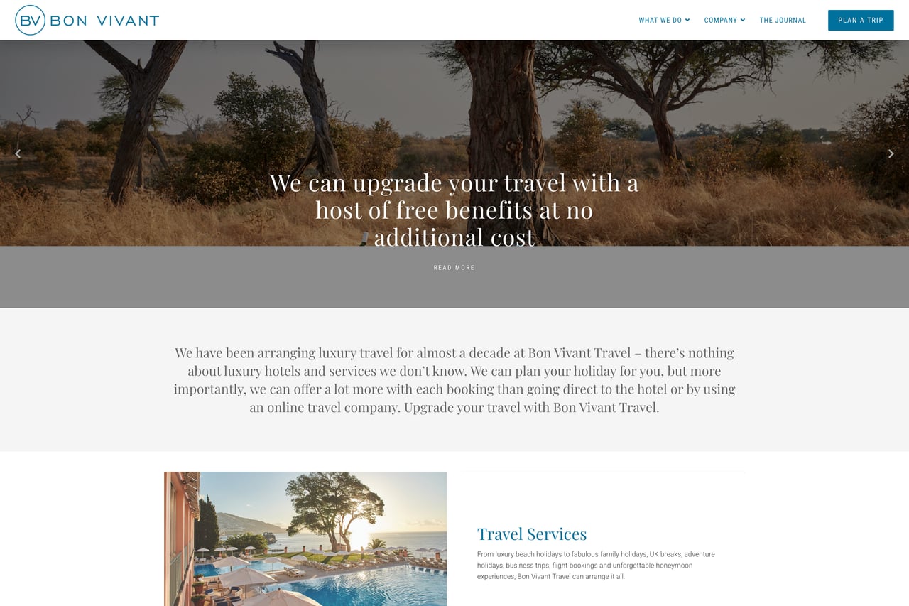 Bon Vivant homepage