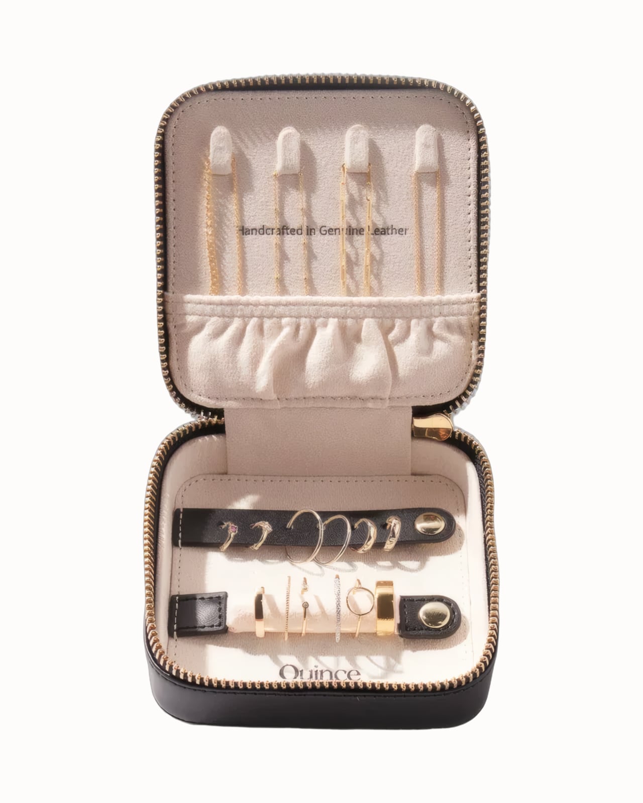 best luxury gift guide teenage girls ideas quince leather jewelry travel case - Luxe Digital