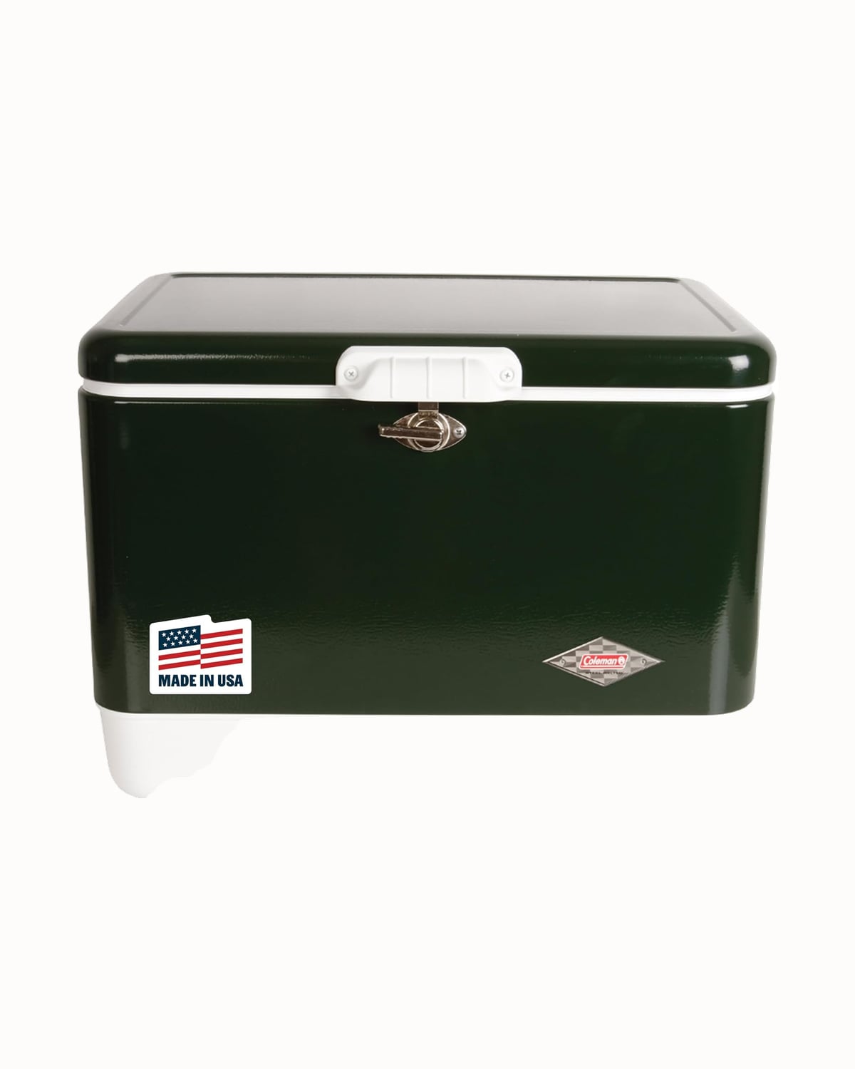 Coleman vintage steel belted cooler in green - Luxe Digital