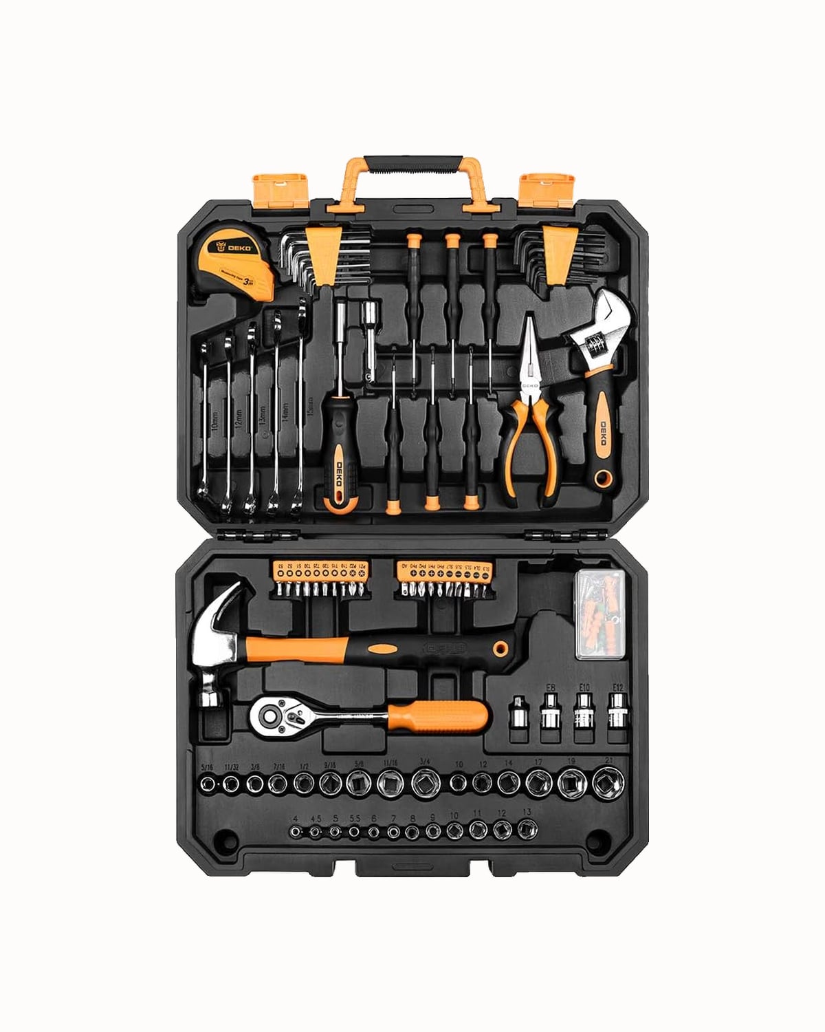 DEKOPRO 128-piece household tool set in its case - Luxe Digital