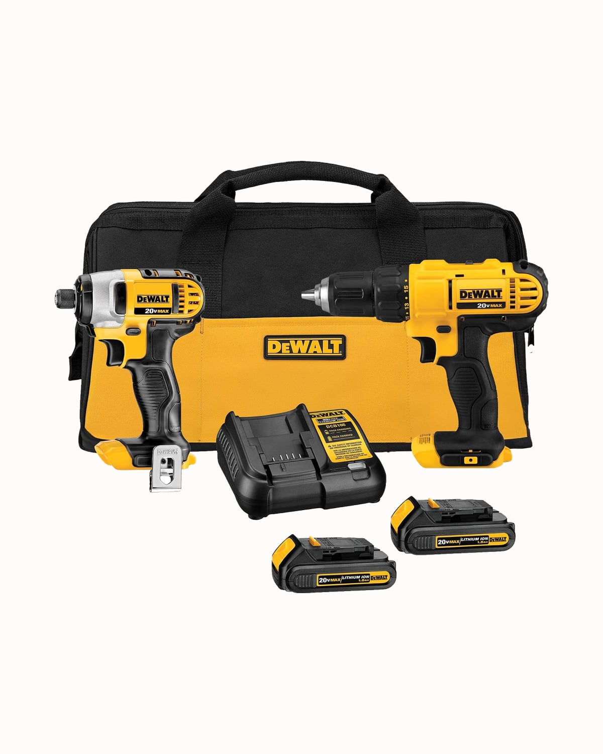 DEWALT 20V MAX drill and impact driver kit - Luxe Digital