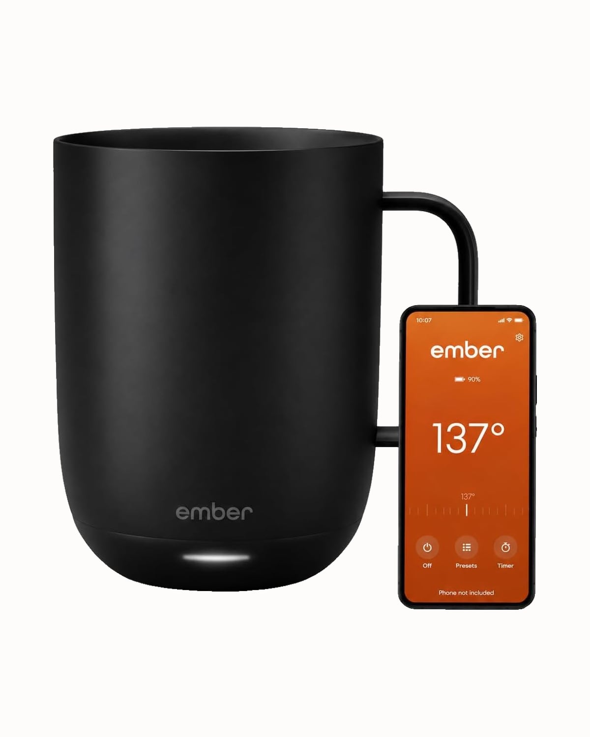 Ember Smart Mug 2 in black with the Ember app - Luxe Digital