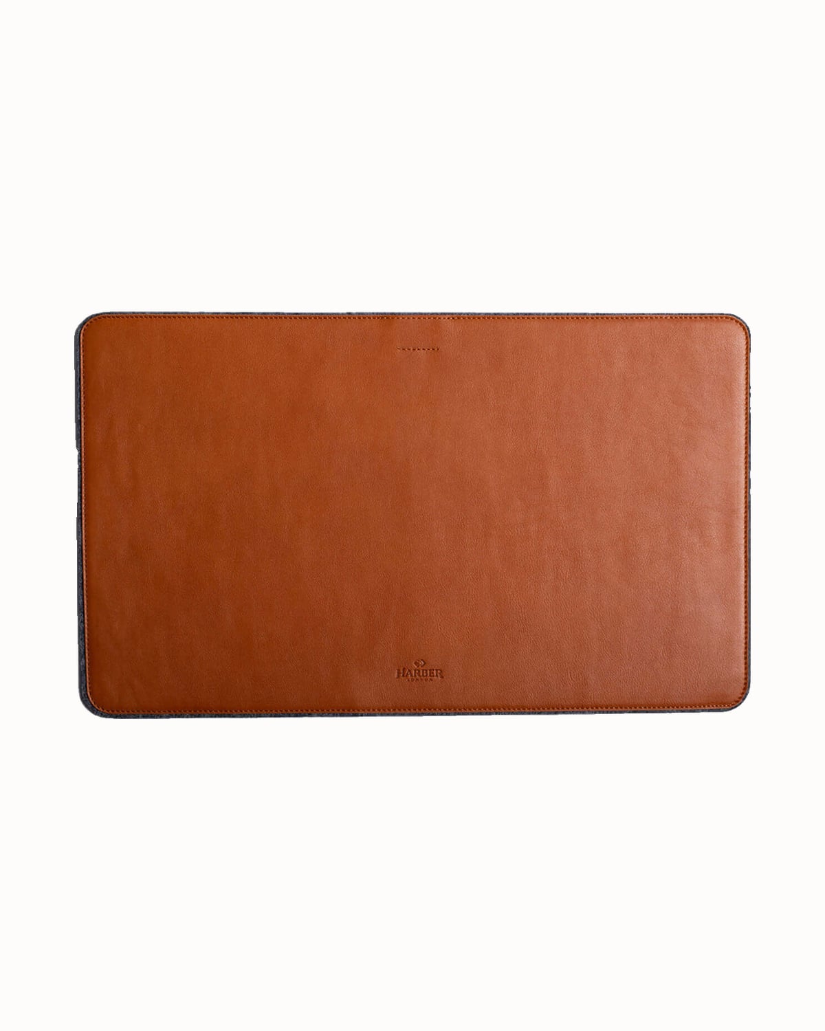 Harber London leather desk mat in tan - Luxe Digital