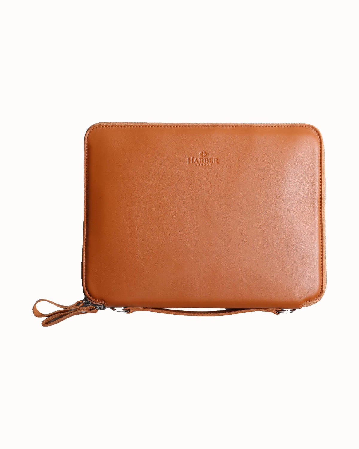 Harber London Nomad leather organiser in tan - Luxe Digital