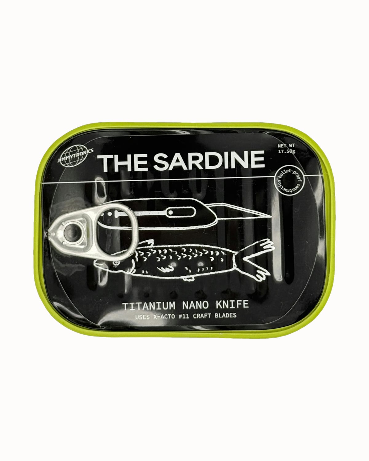 jimmytronics Sardine titanium nano knife tin - Luxe Digital