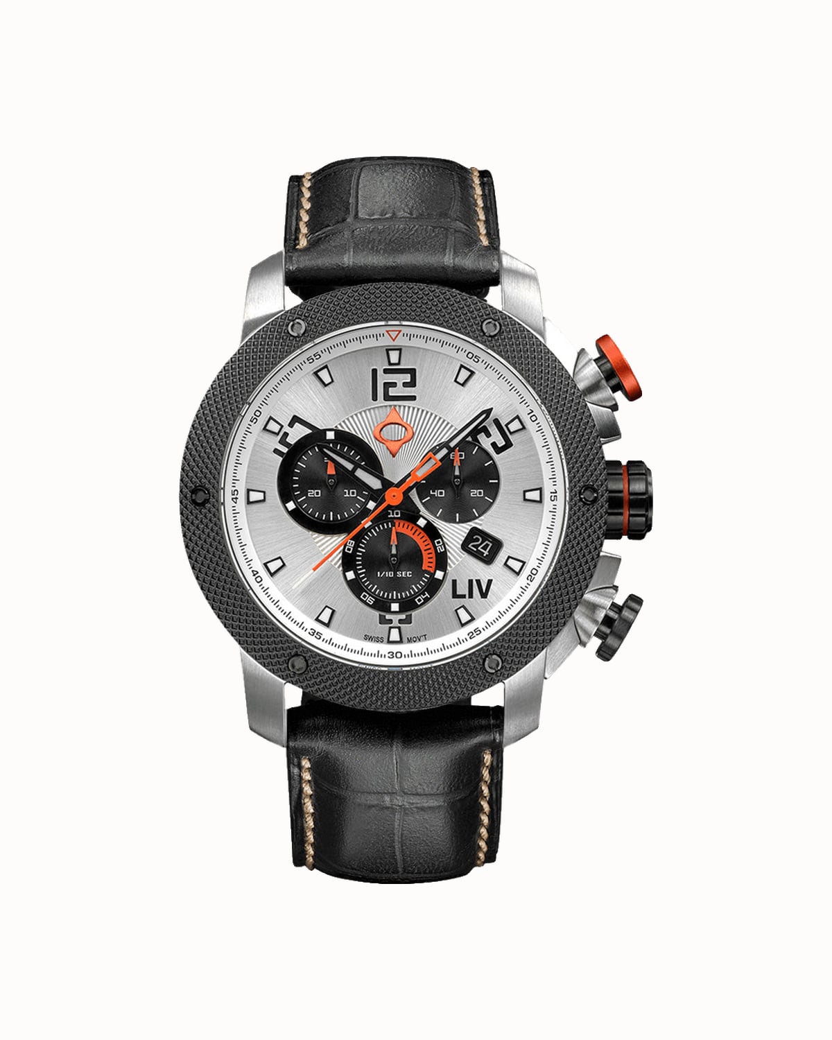 LIV GX1 Swiss chronograph watch - Luxe Digital