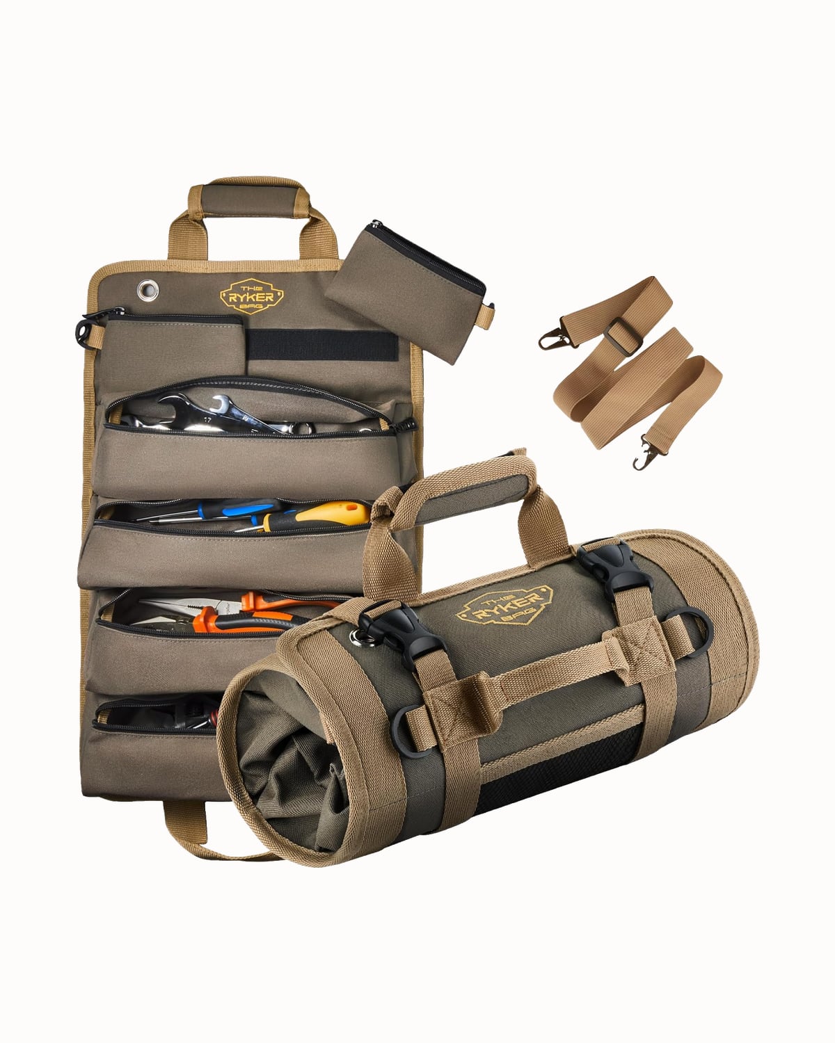 Ryker heavy duty roll up tool bag - Luxe Digital