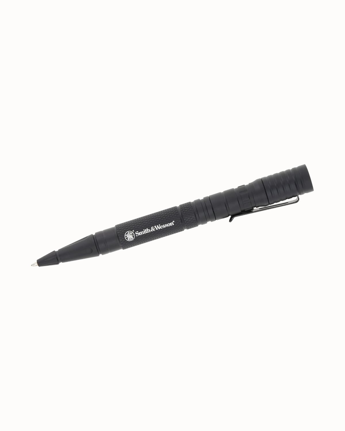 Smith & Wesson tactical penlight in black aluminum - Luxe Digital