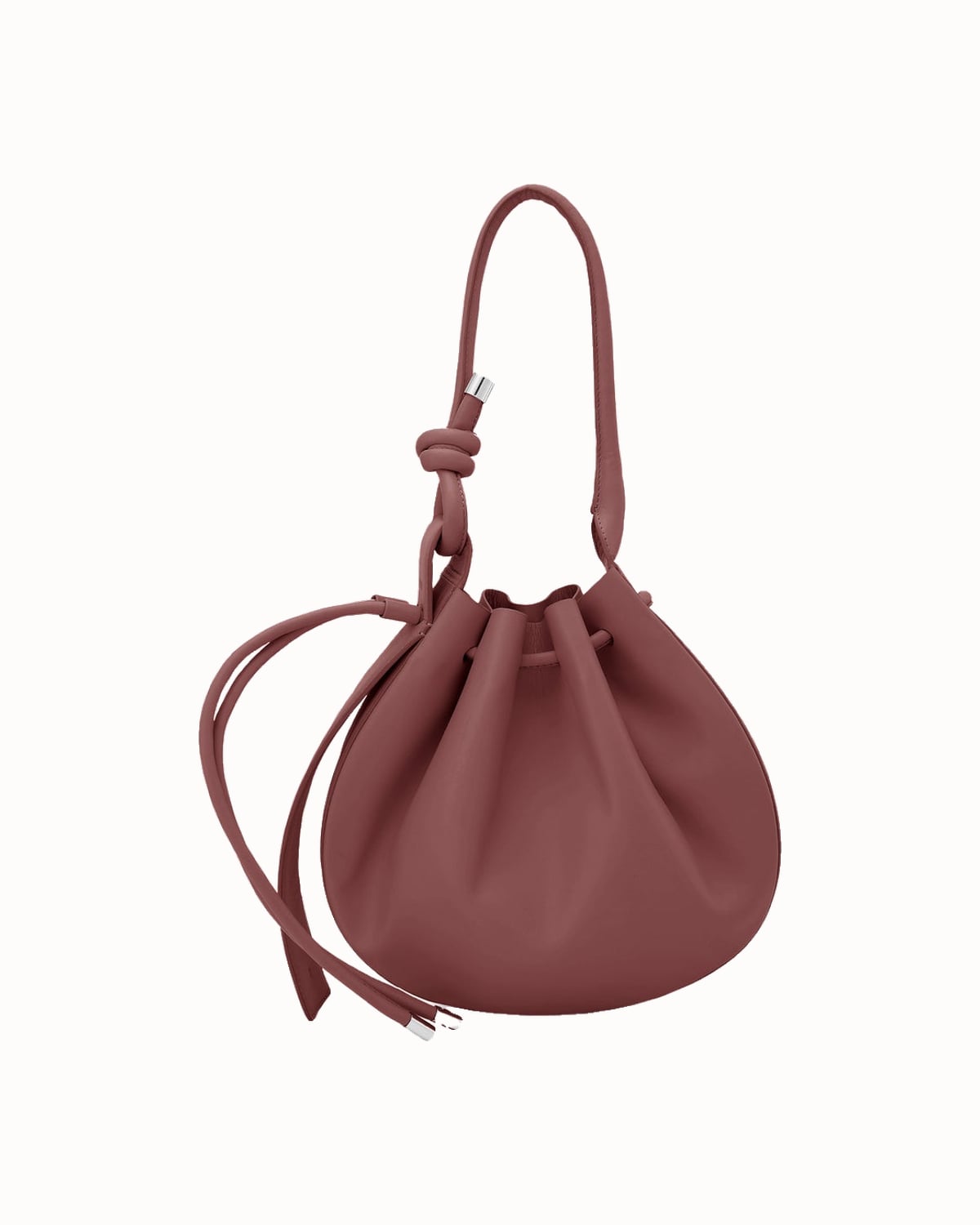 Behno Ina bag in brick nappa leather - Luxe Digital