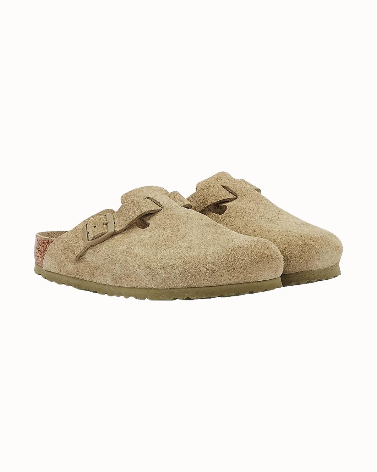 Birkenstock Boston suede clogs in taupe - Luxe Digital