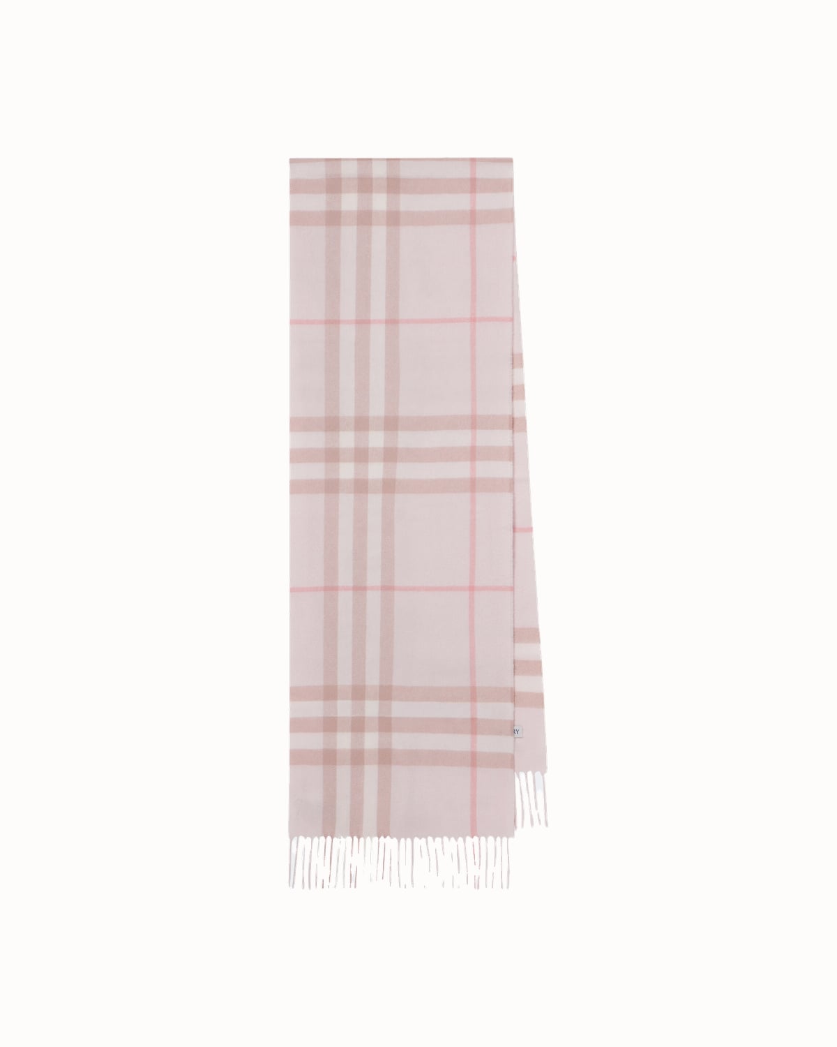 Burberry Check cashmere scarf in pink - Luxe Digital