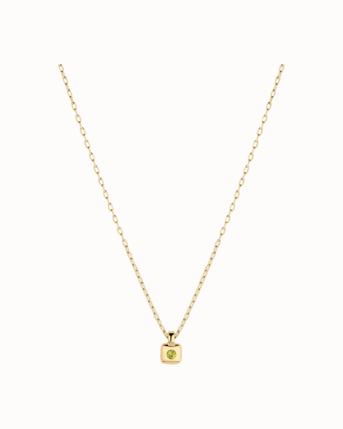 Gorjana Petite Puff birthstone necklace in gold - Luxe Digital
