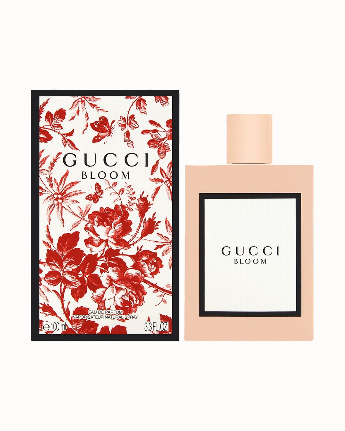 Gucci Bloom eau de parfum bottle and box - Luxe Digital