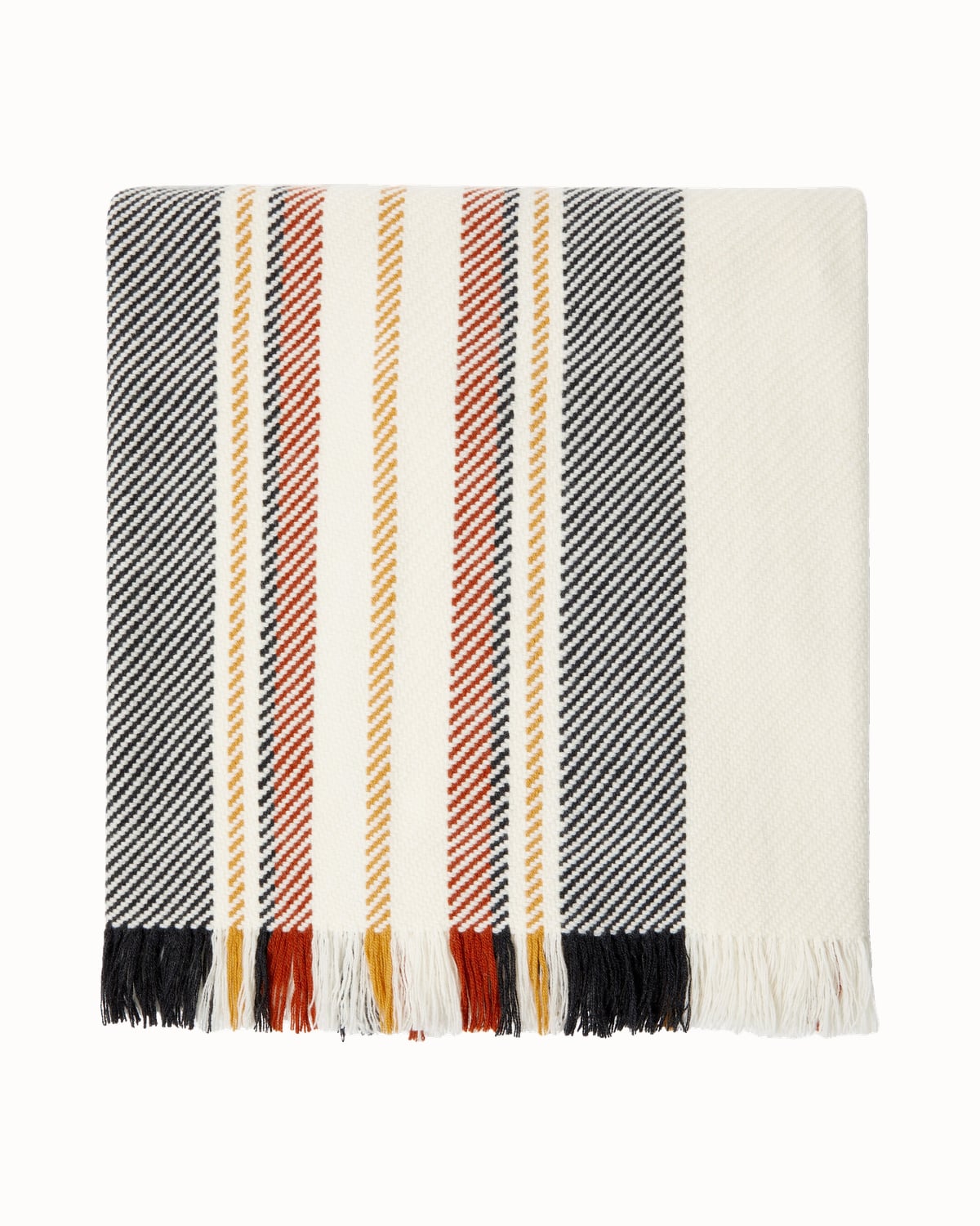 Loro Piana striped cashmere blanket - Luxe Digital