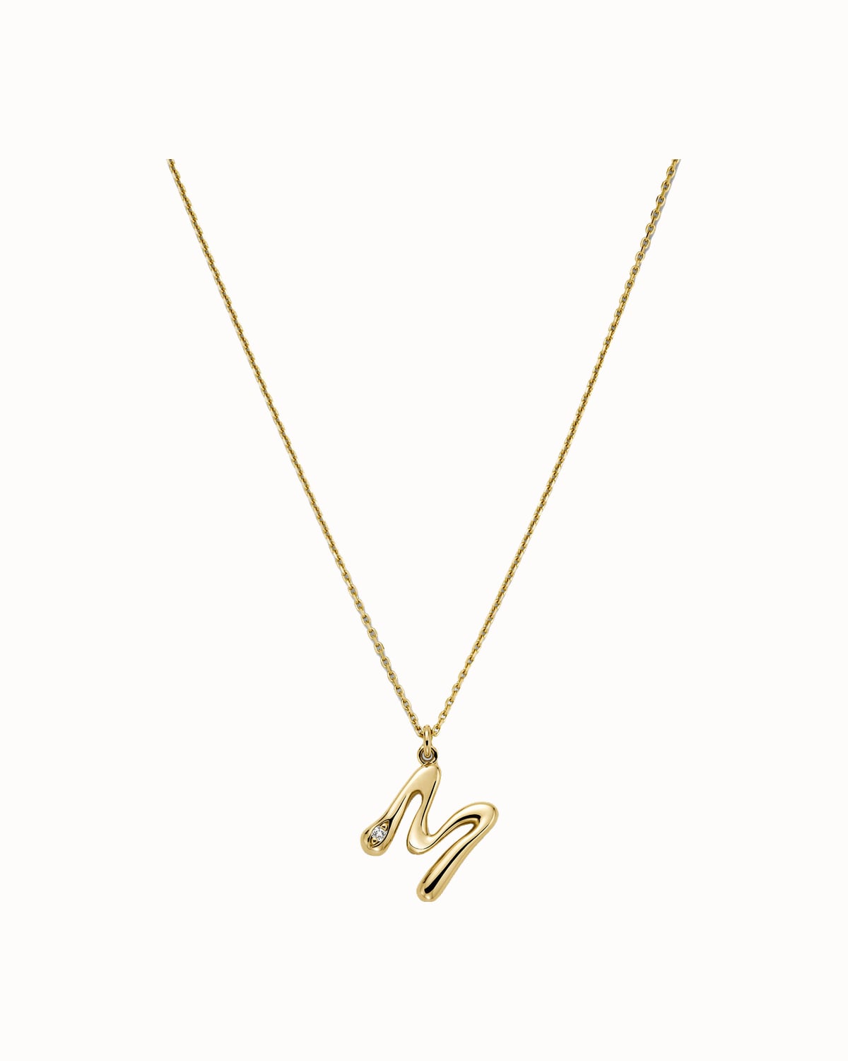 Mejuri gold vermeil letter pendant necklace - Luxe Digital