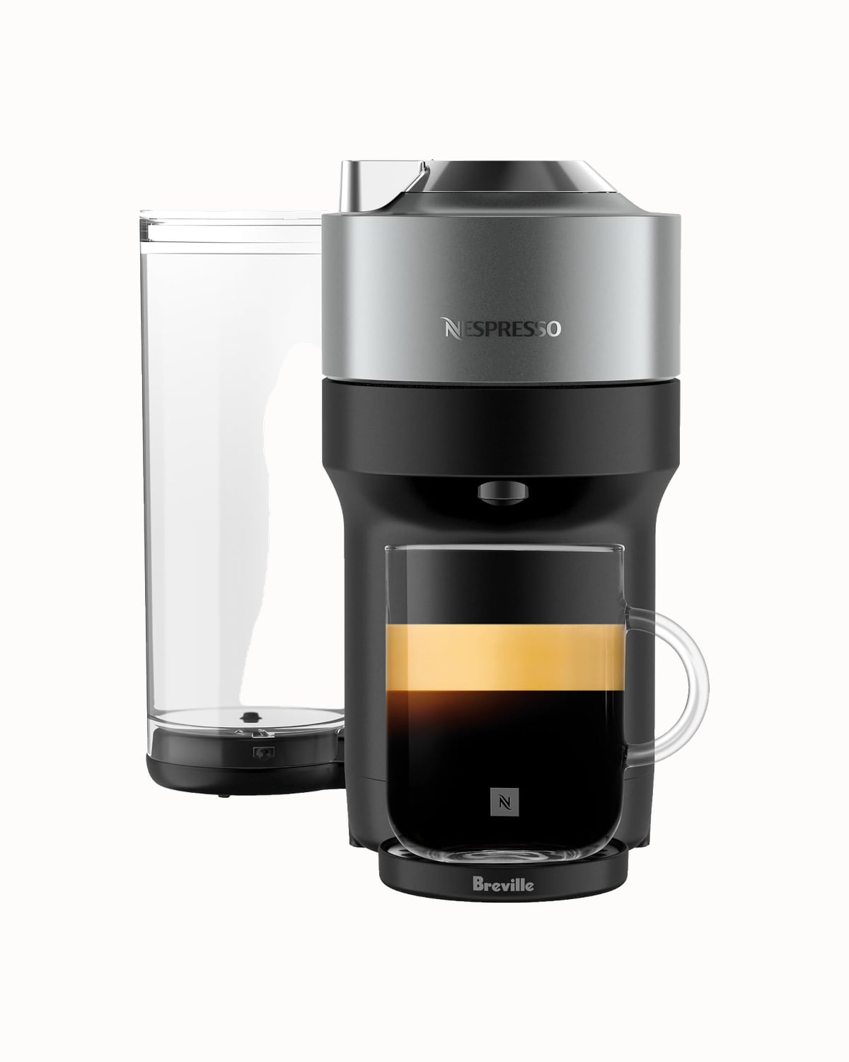 Nespresso Vertuo Pop+ Deluxe coffee machine in titan - Luxe Digital