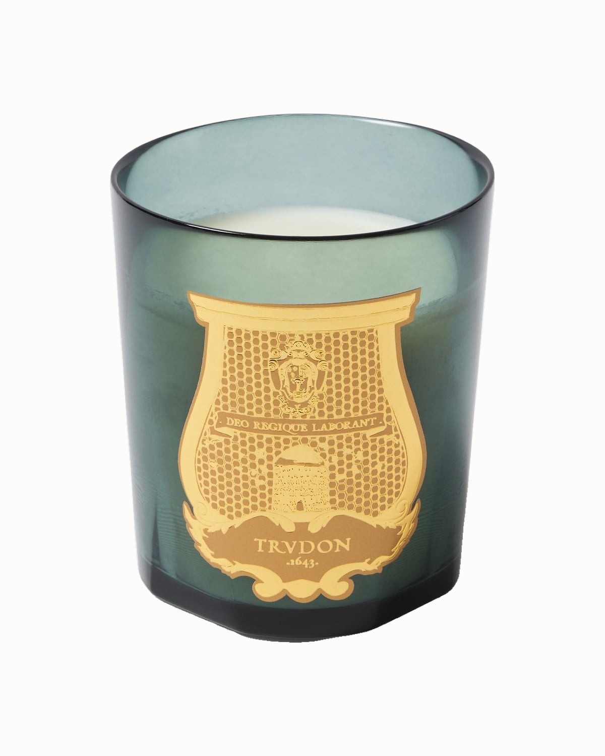 Trudon Figuerie scented candle in a blue glass - Luxe Digital