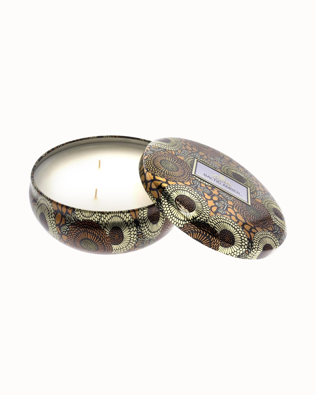 Voluspa Baltic Amber three-wick tin candle - Luxe Digital