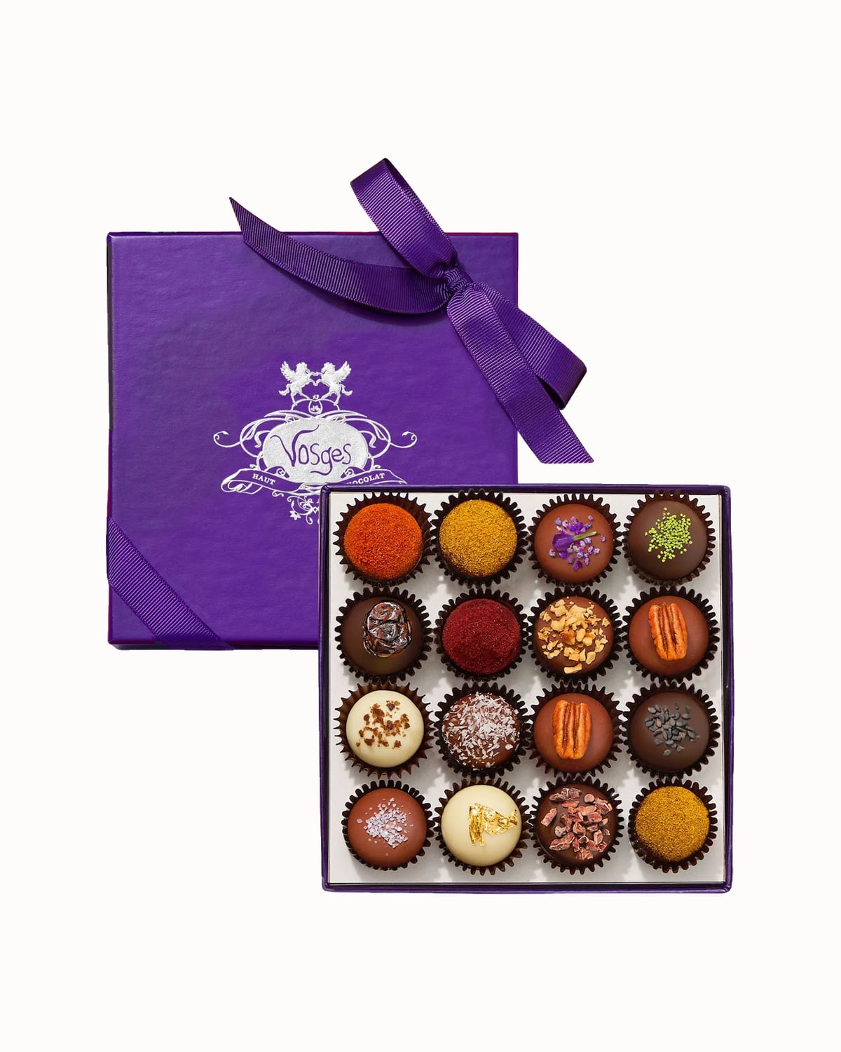 Vosges truffle collection in a purple gift box - Luxe Digital