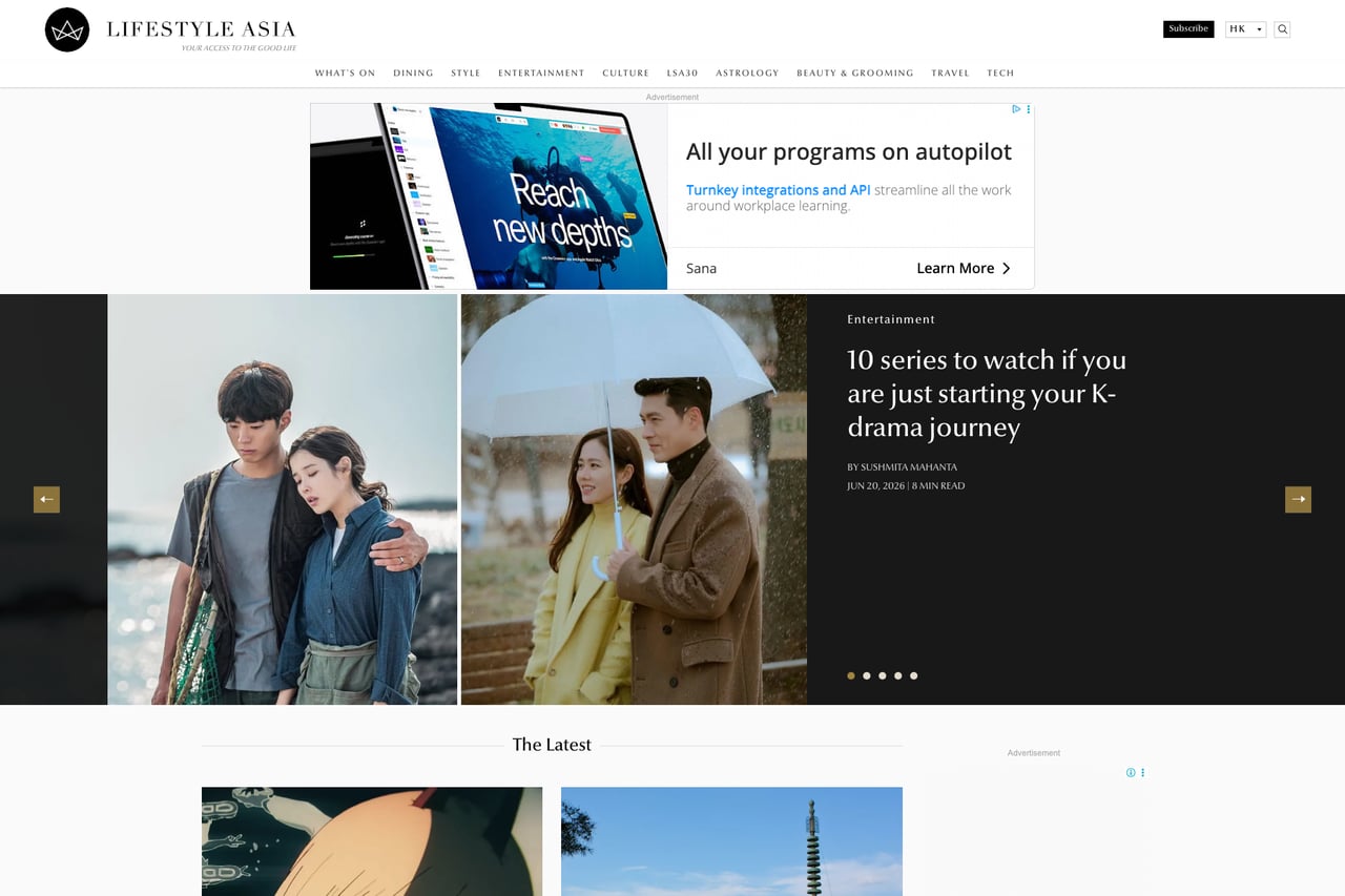 Lifestyle Asia homepage