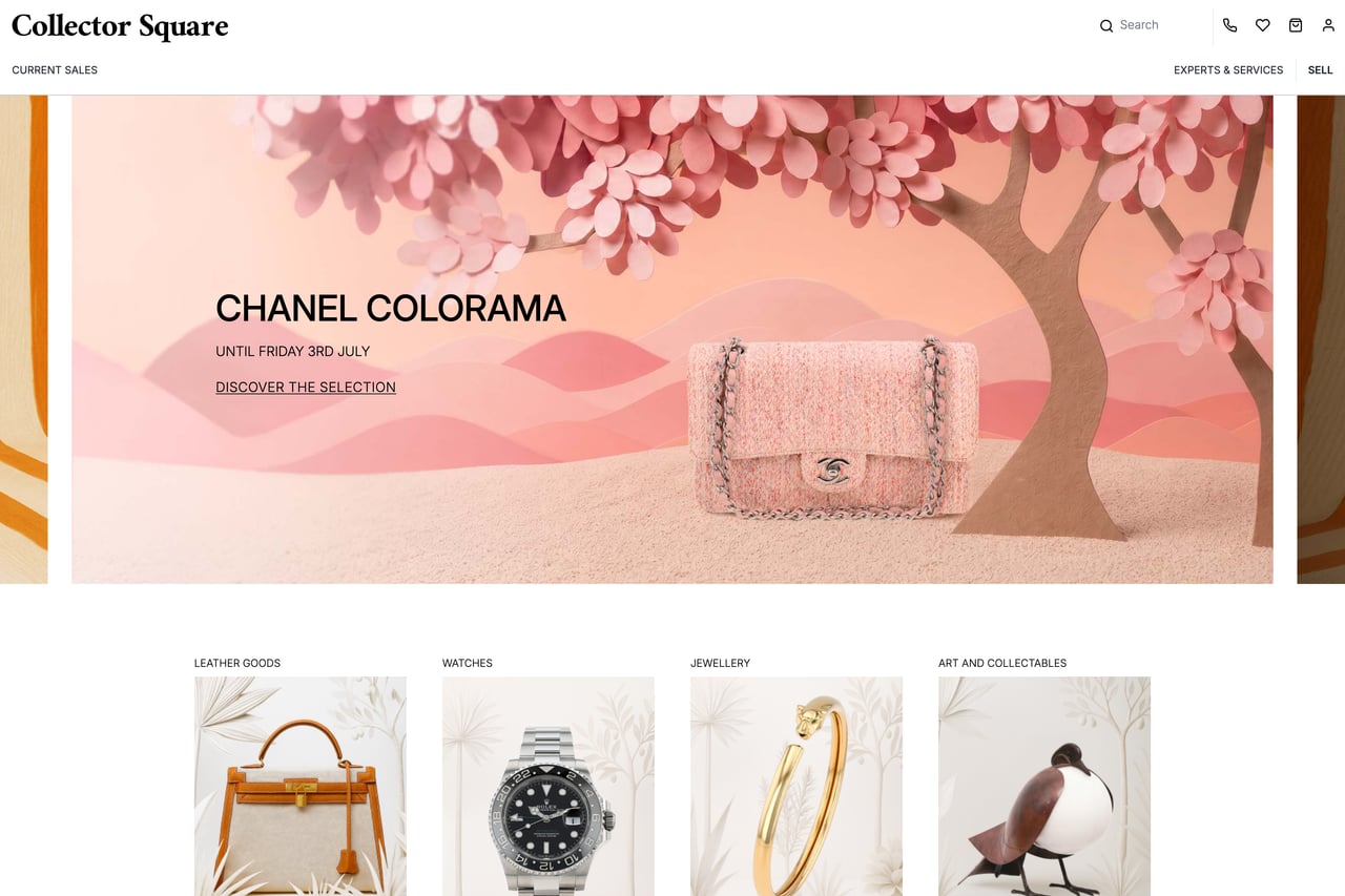 Collector Square homepage