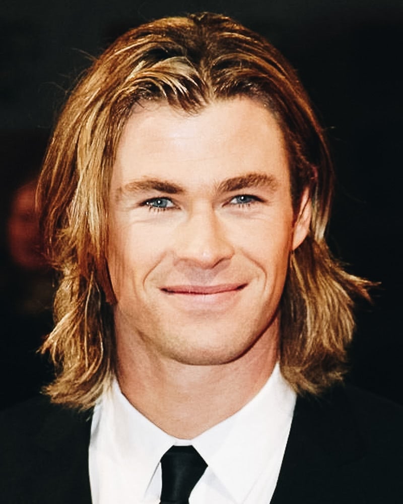 best medium length hairstyles men shoulder wavy - Luxe Digital