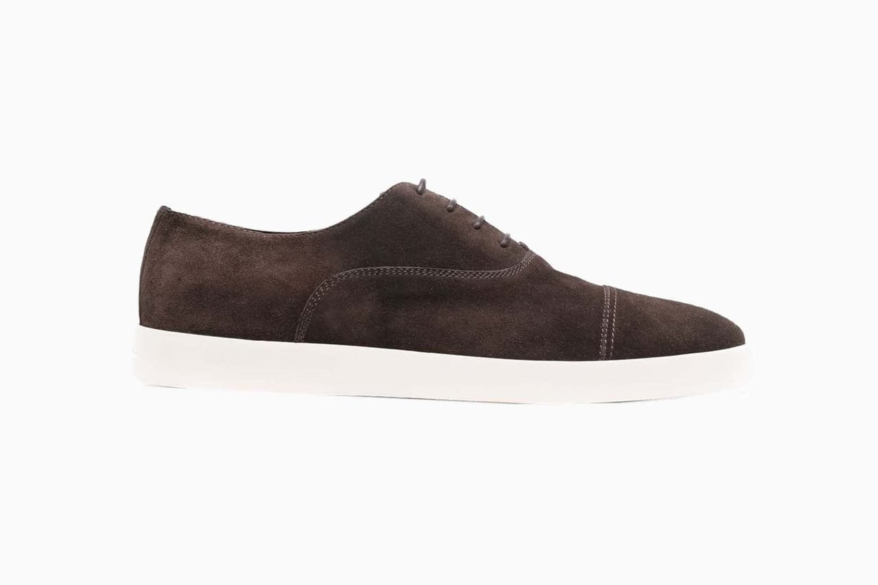 best men dress shoes santoni suede oxford review - Luxe Digital