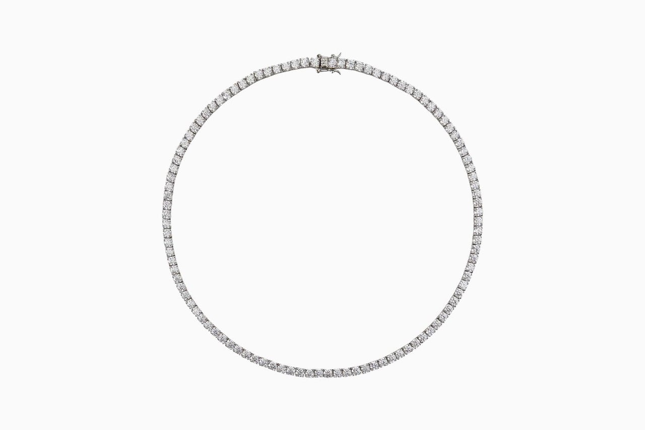 best necklaces women dorsey kate white sapphire riviere silver review - Luxe Digital