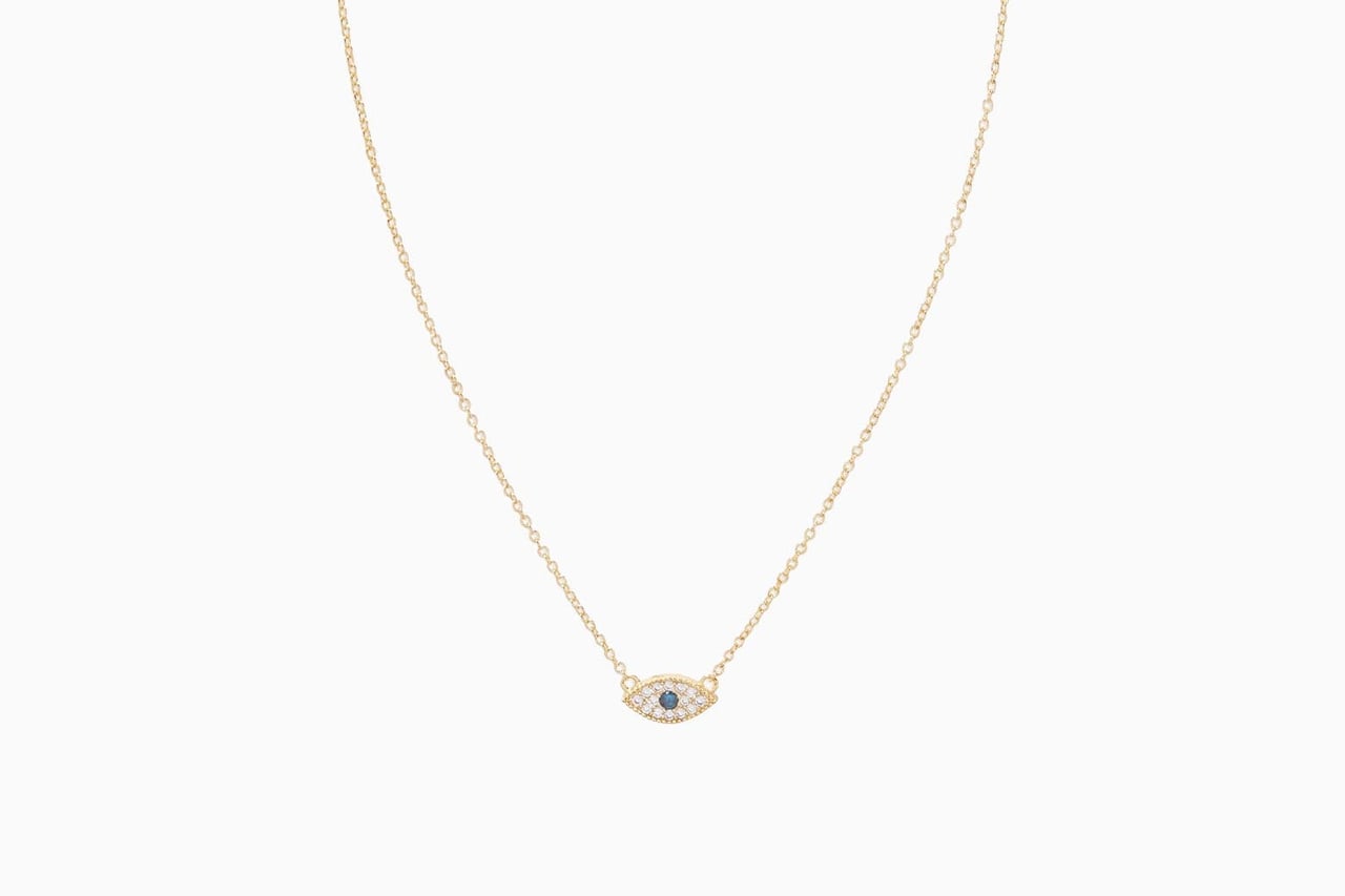 best necklaces women gorjana evil eye charm necklace review - Luxe Digital
