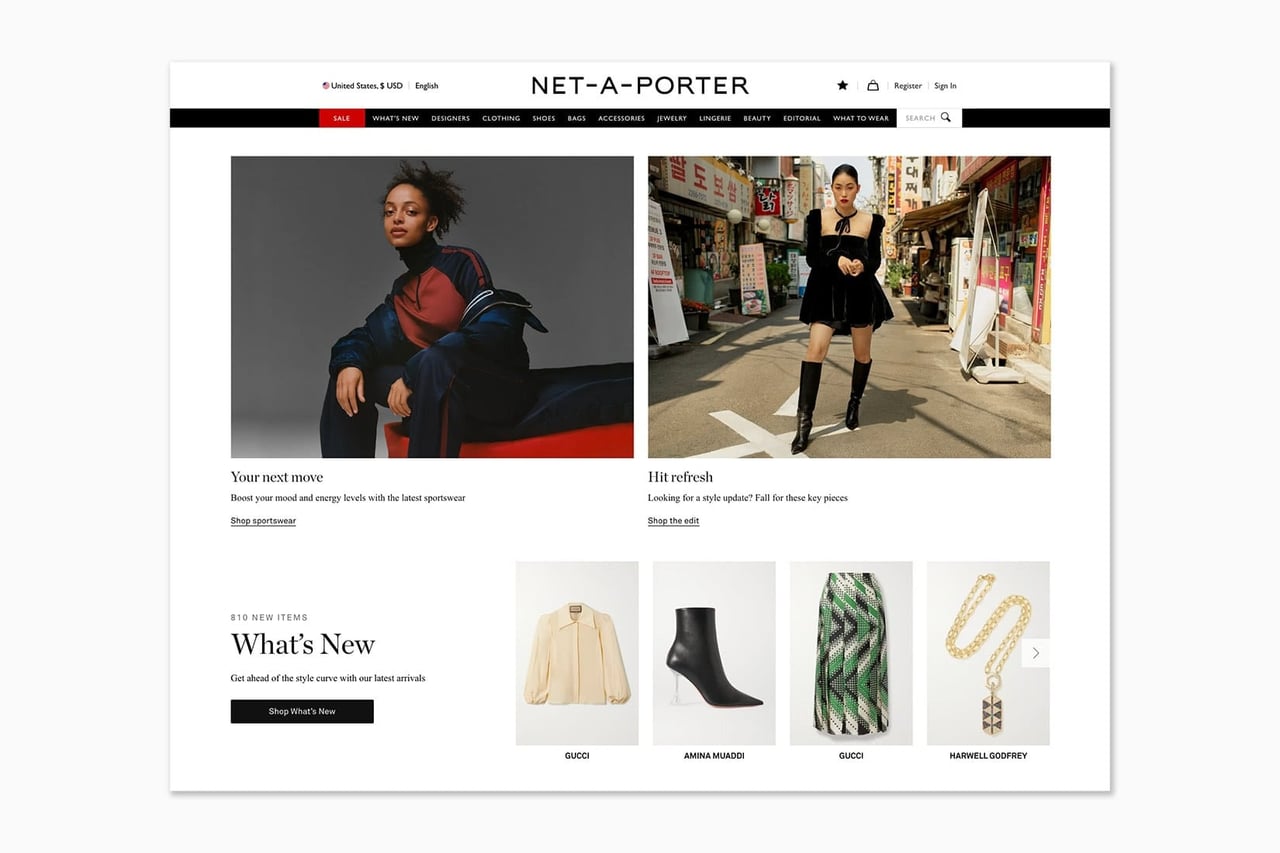 best online shopping sites women NET A PORTER - Luxe Digital