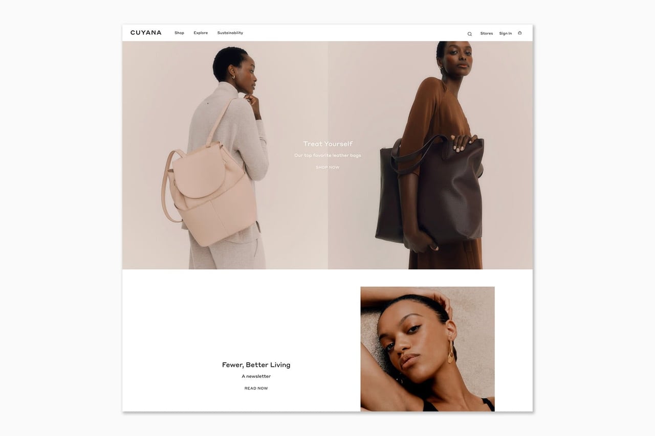 best online shopping sites women cuyana - Luxe Digital