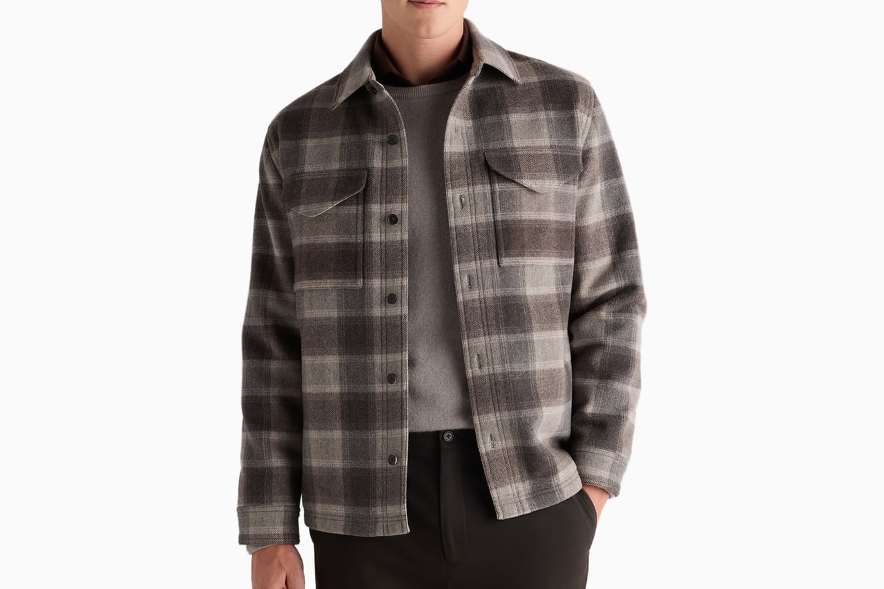 best overshirts men quince wool cashmere overshirt - Luxe Digital