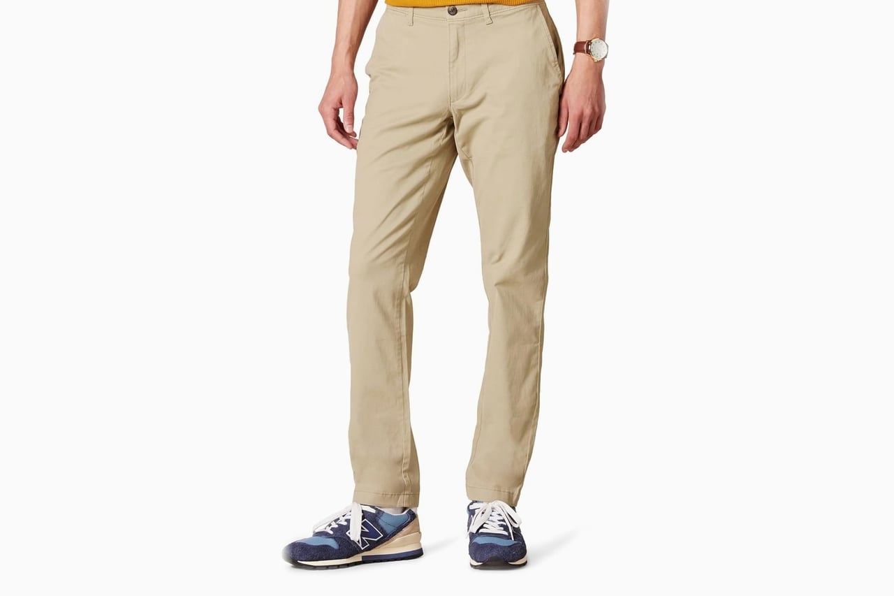 best pants men amazon essentials skinny fit chino review - Luxe Digital