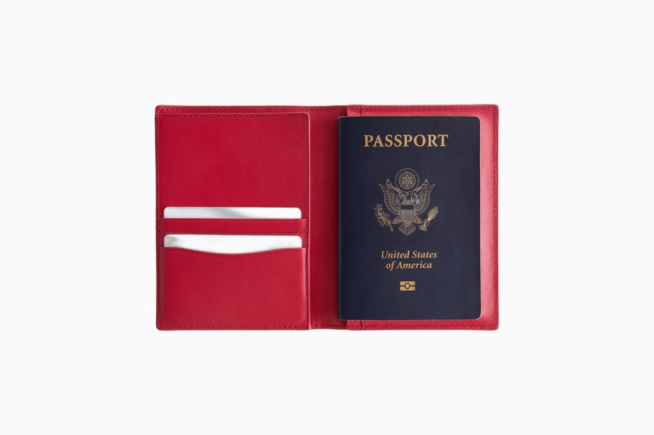 best passport holders quince nappa leather rfid blocking passport holder - Luxe Digital