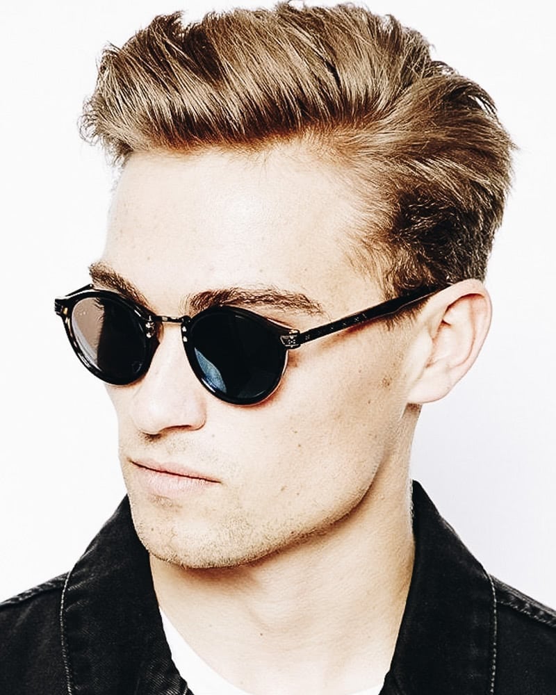best short haircuts men comb over low fade - Luxe Digital